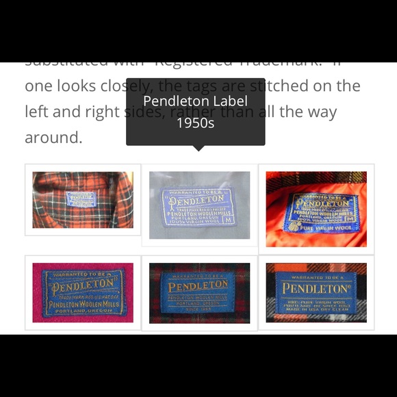 SOLD! 1950s VTG Virgin Wool Pendleton Woolen Mills - Picture 7 of 8